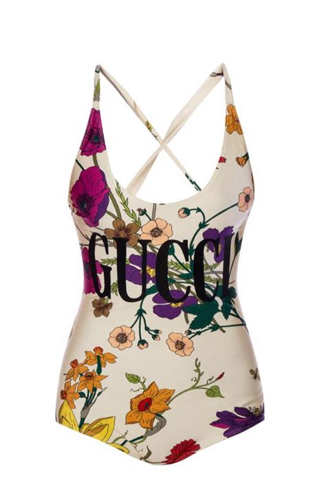 gucci floral swimsuit|gucci swimsuit not for swimming.